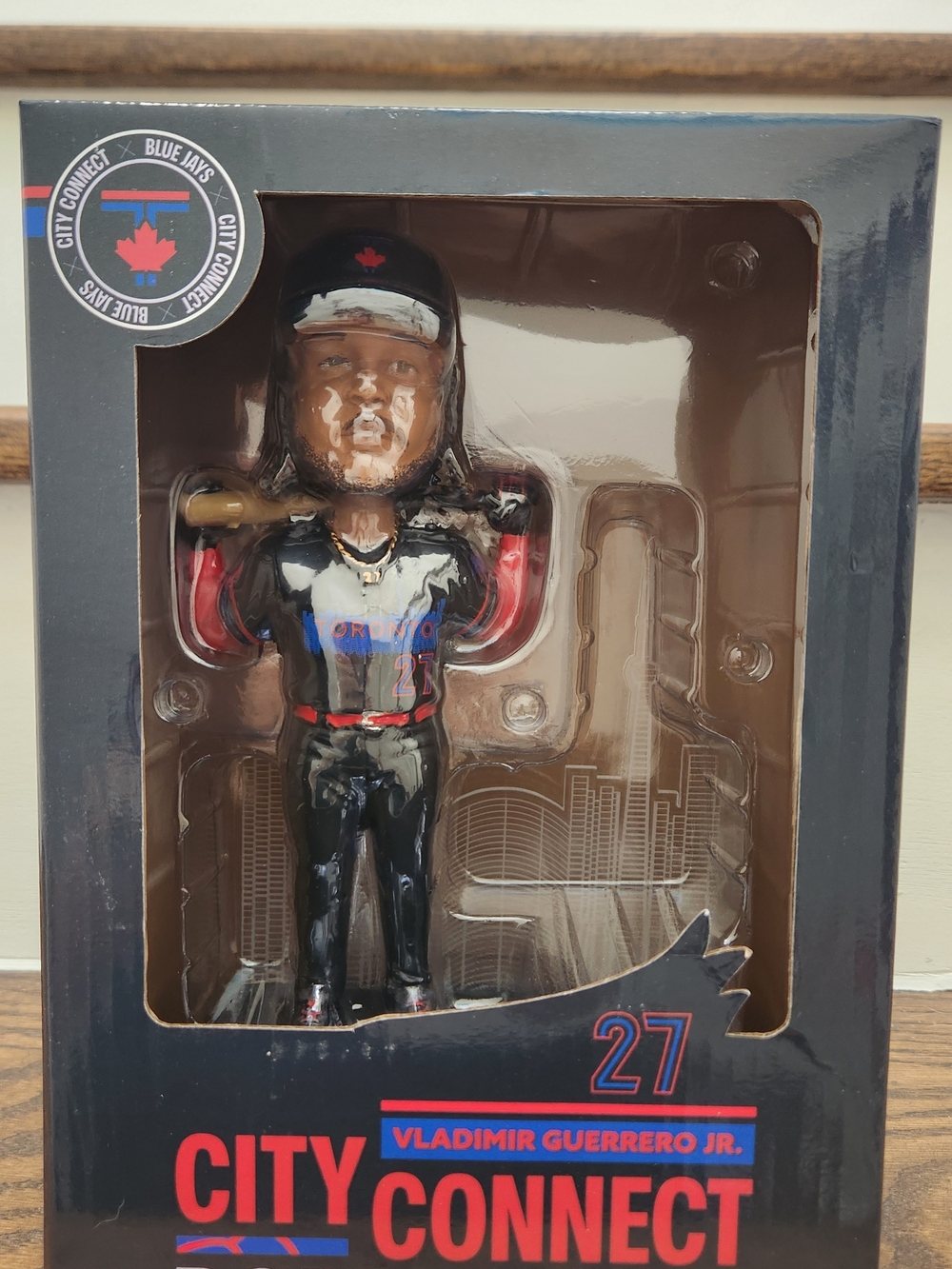Vladimir Guerrero Jr. City Connect Bobblehead - Black & Red